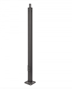 10 Foot Steel 4 Inch Square Light Pole